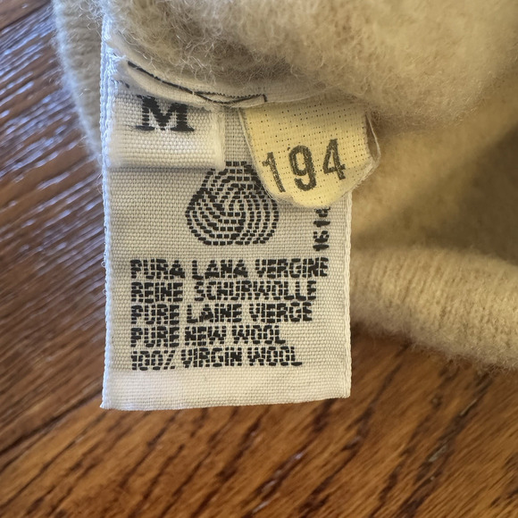 VTG United Colors of Benetton Womens 34" Lambswool Short Sweater 90's Panda - Picture 12 of 16